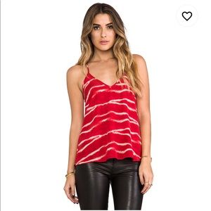 Karina Grimaldi M Anne Print Camy in Ruby Tiger!